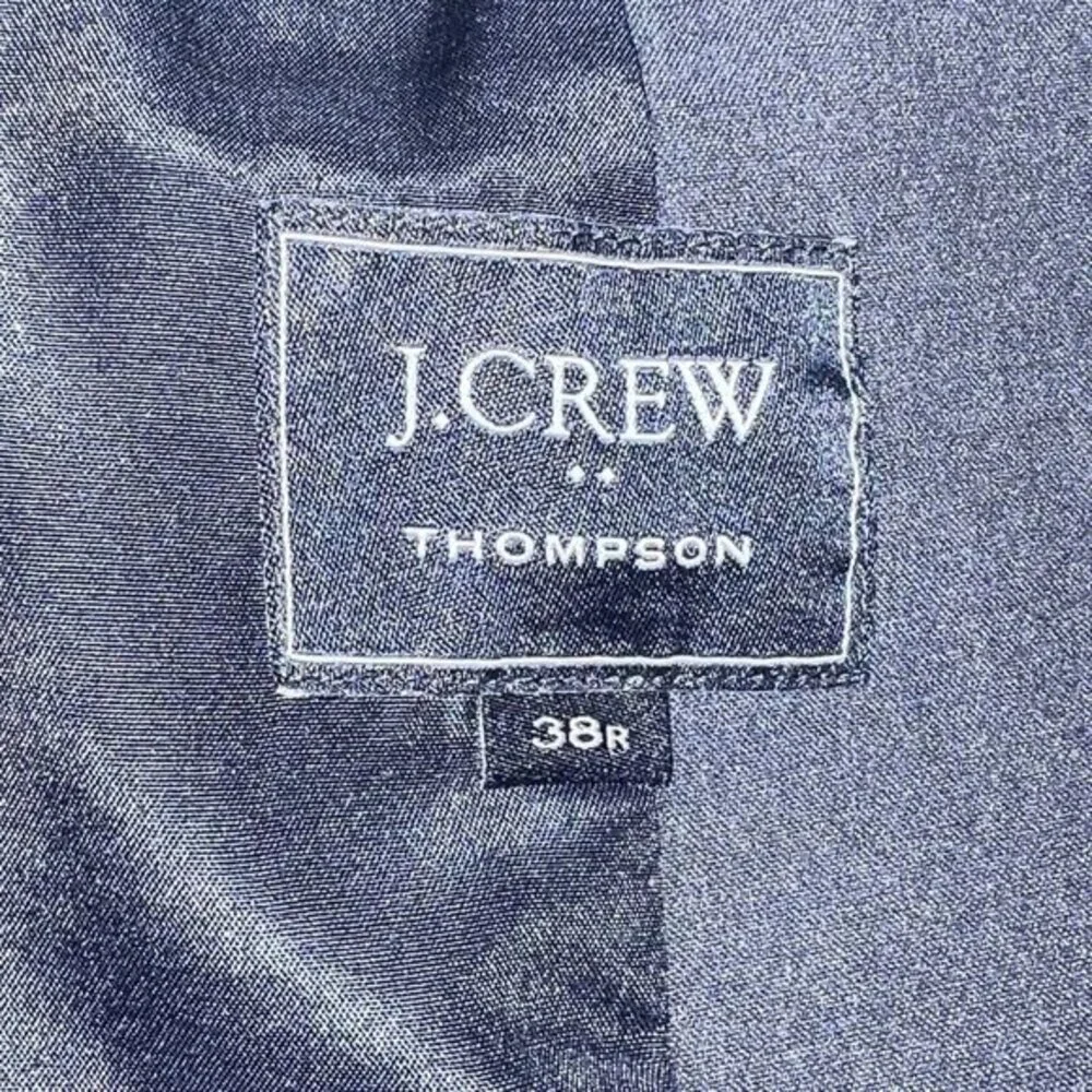 J CREW Thompson‎ Blazer Sport Coat 2 Button Casual Jacket Size 38R Navy Suit - Picture 3 of 8